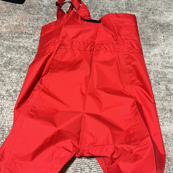 Henri Lloyd Pants Women’s Size SW Red Offshore Salopettes Trousers Sailing Bibs - Picture 4 of 6